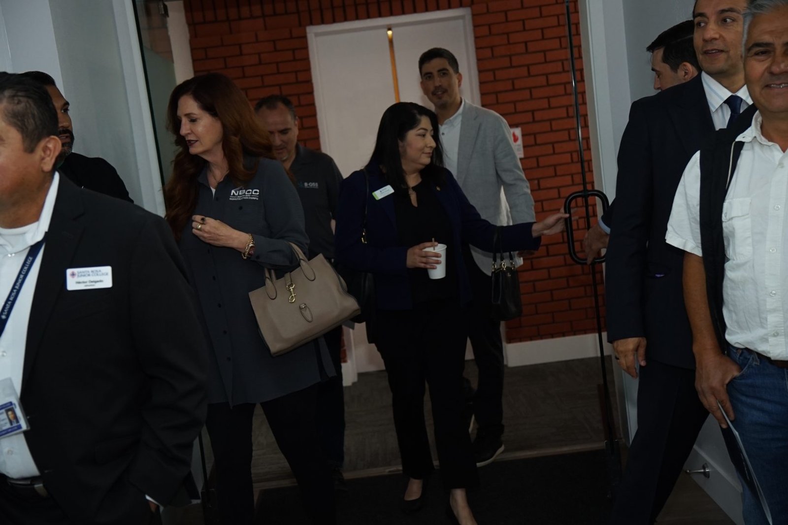 Guests arriving at the B-OSS ribbon cutting