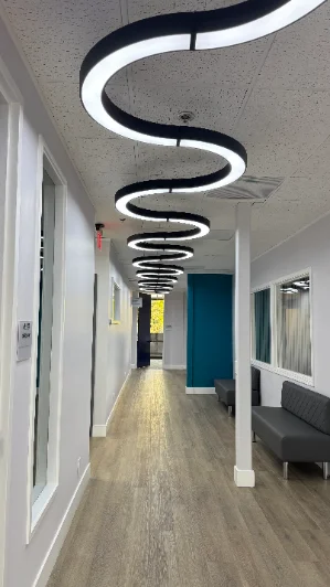 Second-floor hallway